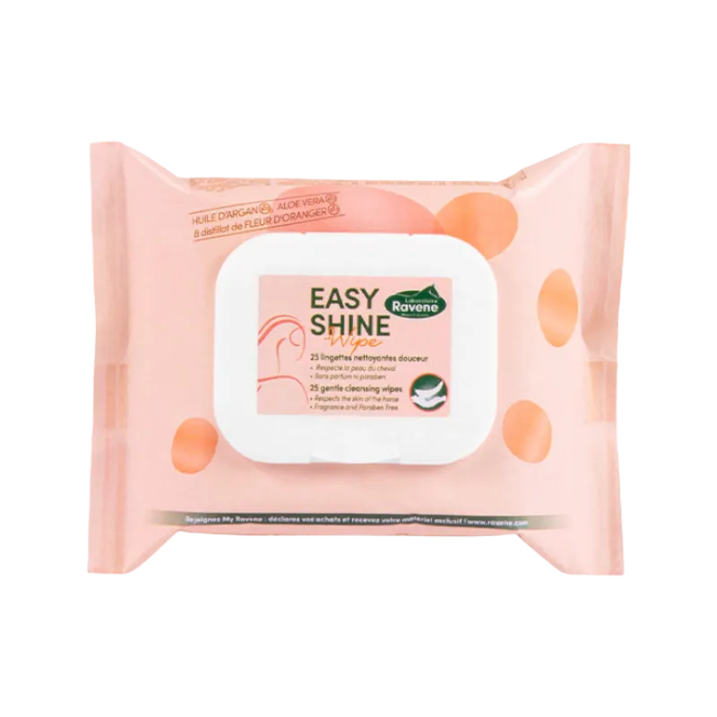Ravene - Lingettes nettoyante robe/ yeux et naseaux Easy Shine (25pcs)