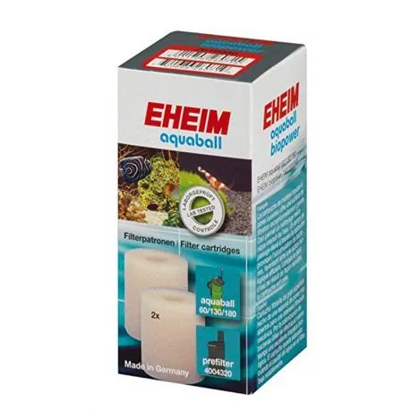 Eheim Cartouche de filtration pour filtre EHEIM Aquaball 60 / 130 / 180 et Biopower 160 / 200 / 240