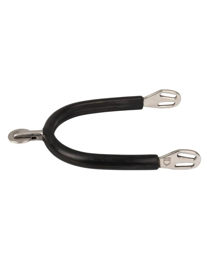 Éperons recouverts éperon en acier inoxydable C Roue horizontale lisse