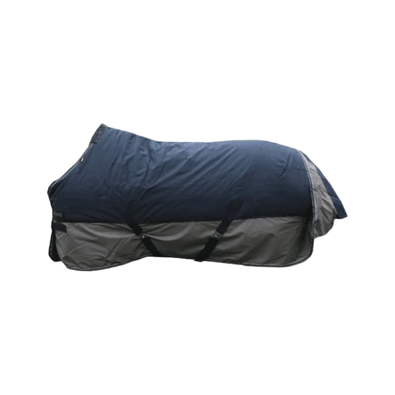 Equithème - Couverture d’extérieur Tyrex 600 D Marine/Gris 50g