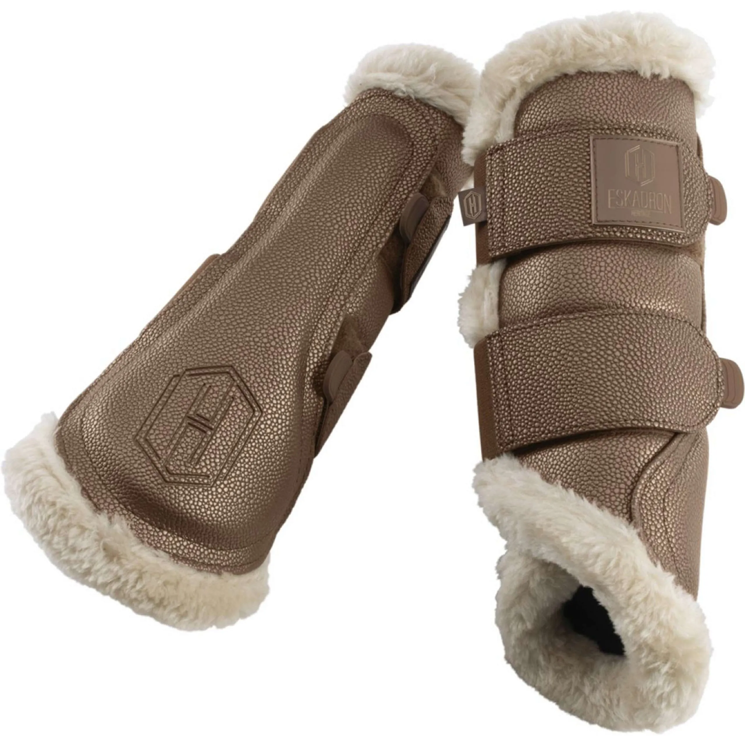 Eskadron Dressage Boots Heritage Stingray Faux Fur Almond