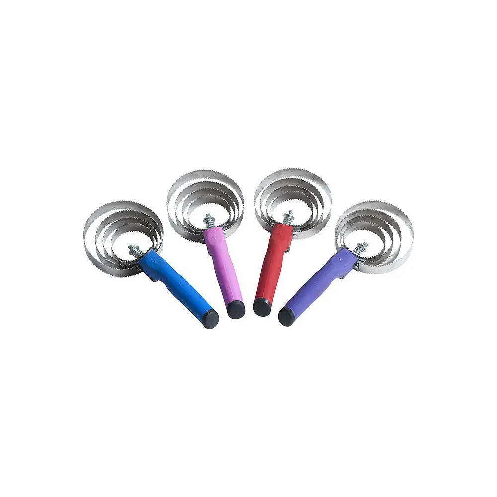 Étrille métallique ronde poignée Soft