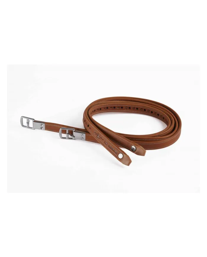 Equipe étrivières En Cuir Intérieur Nylon Avec Capsule Et Bout