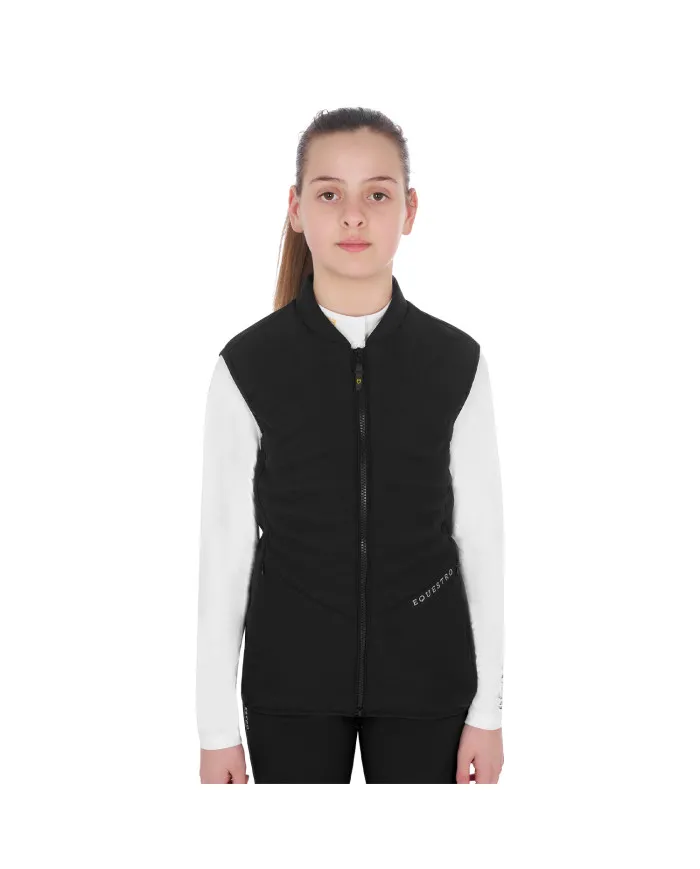 fit sans manches fille coupe slim en tissu technique