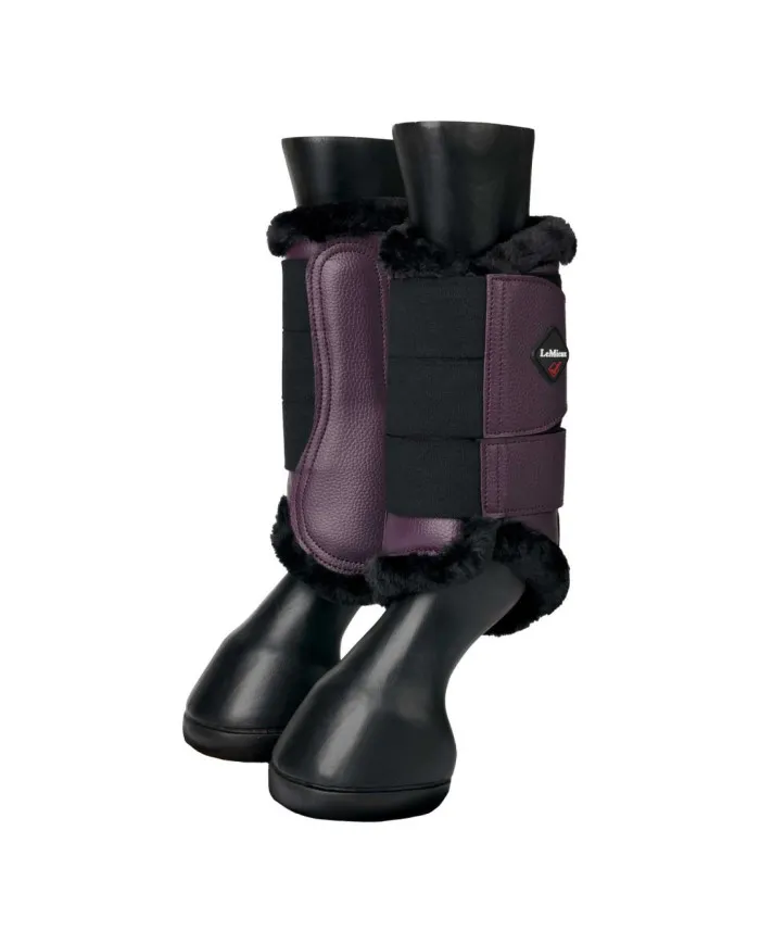 Fleece Lined Brushing Boots Fig