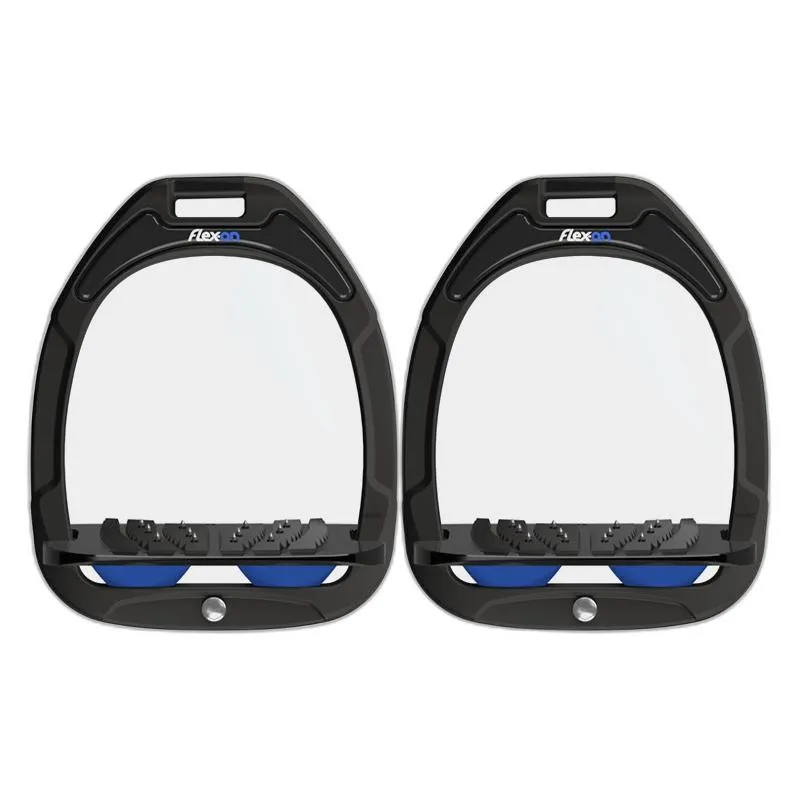 Étriers aluminium Incliné Grip Noir/Noir/Bleu Clair