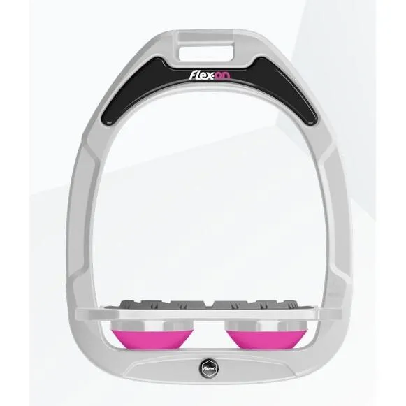 Étriers Plat Grip Blanc/Gris/Rose Green Composite