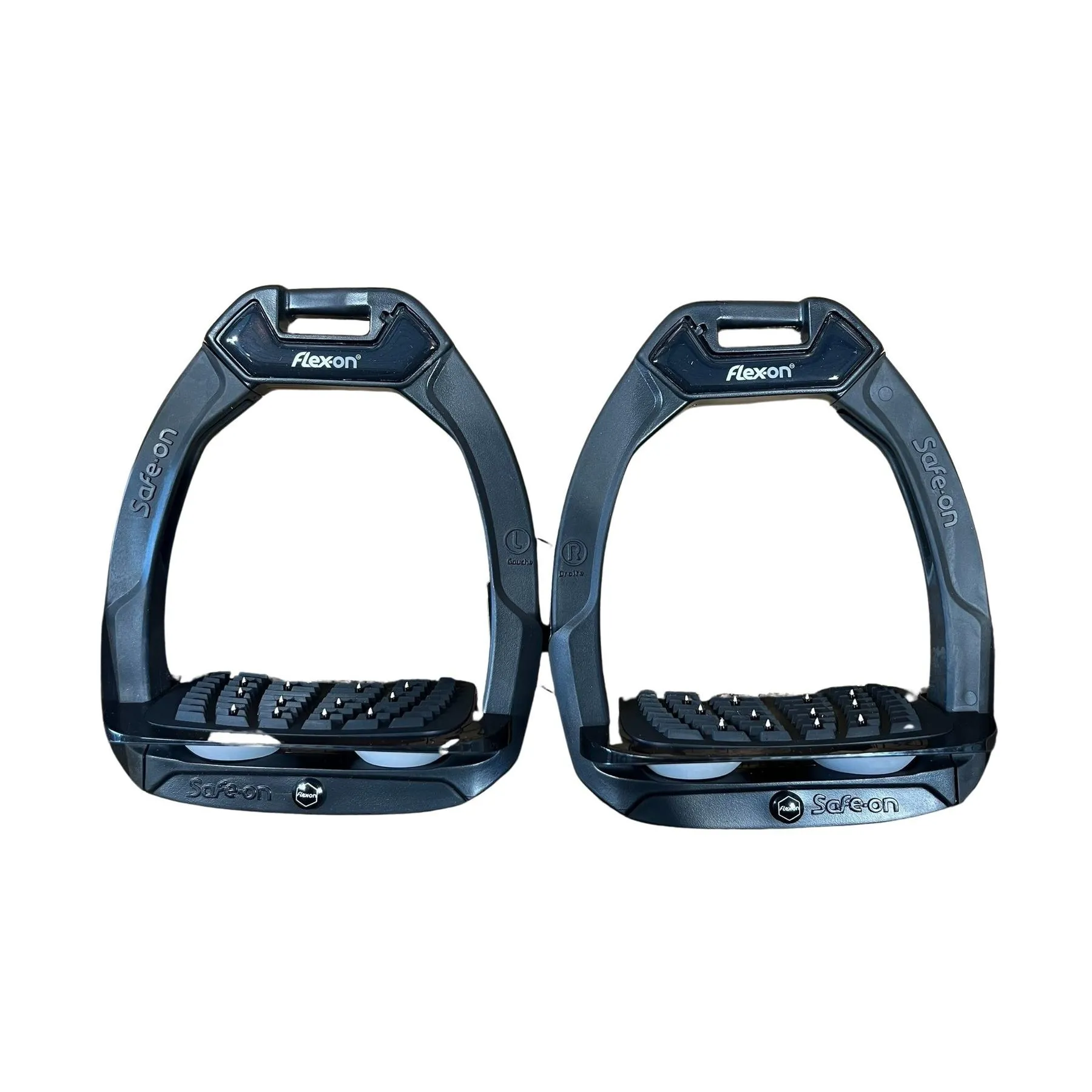 Étriers Safe-On Incliné Ultra-grip Noir/Noir/Gris