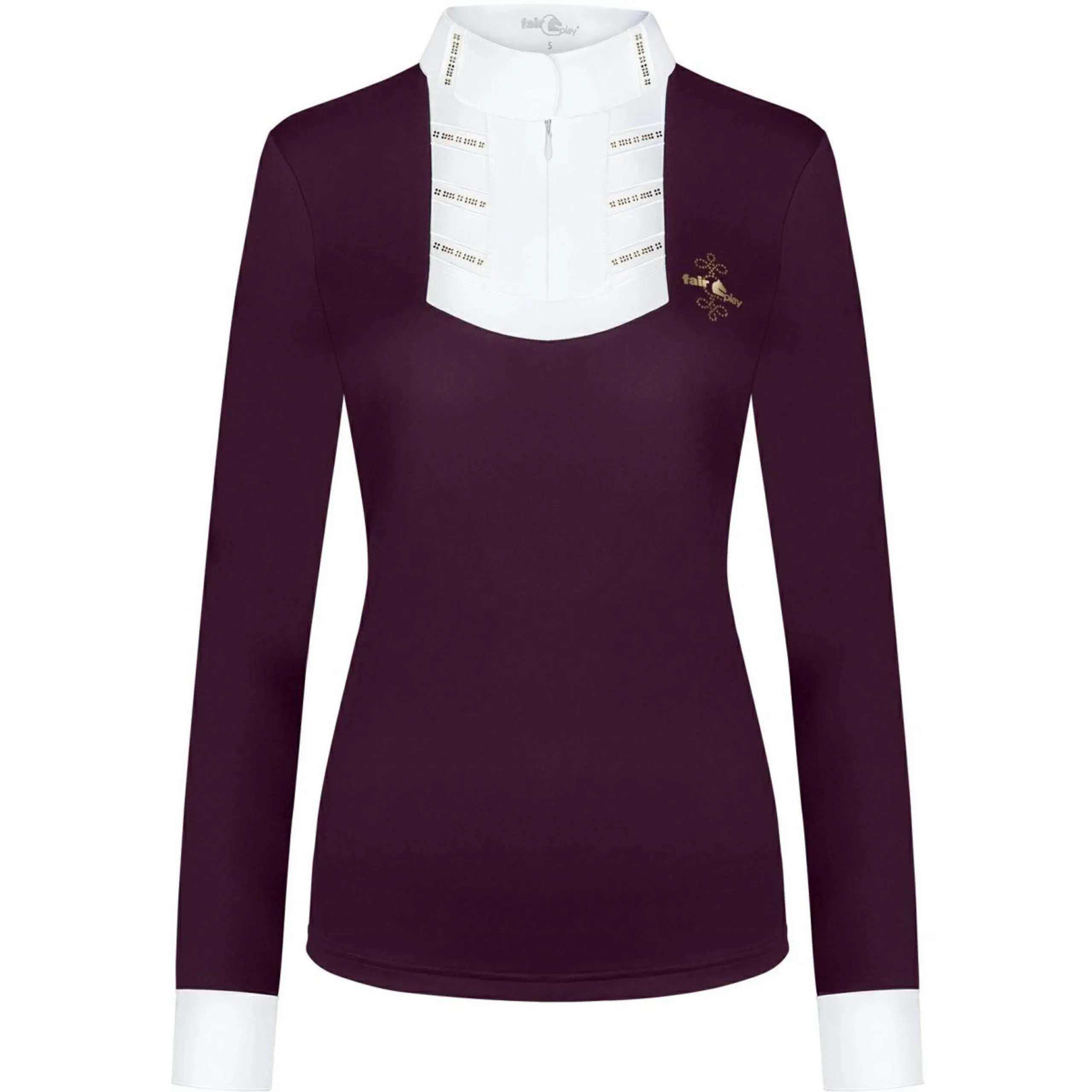 Fair Play T-shirt de Concours Ingrid Longues Manches Royal Berry