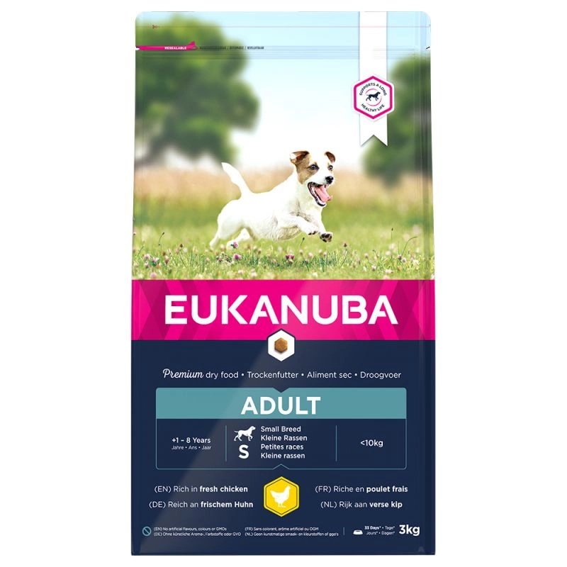 Eukanuba Adult Small Breed Poulet 15kg+ Surprise gratuite pour chien
