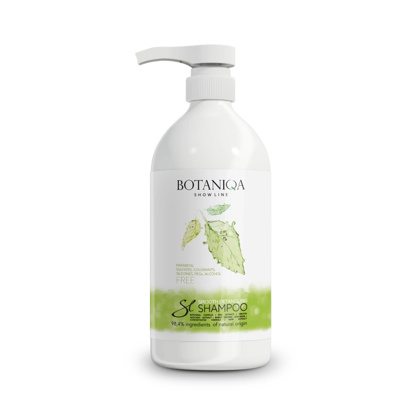 BOTANIQA Smooth Detangling Shampoo Shampooing lissant pour chiens à poils longs 1l