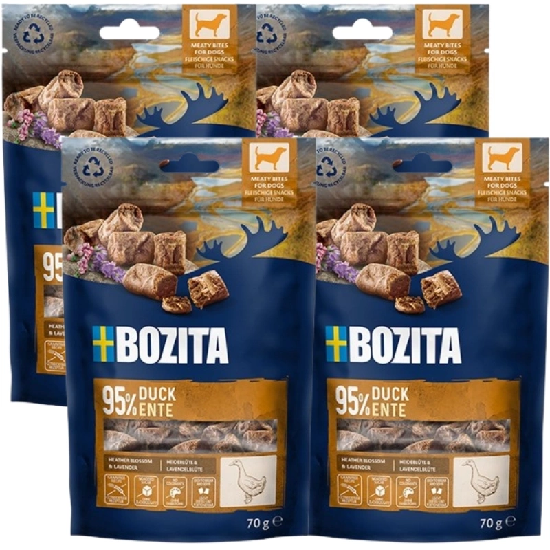 BOZITA Meaty Bites canard friandise pour chien 4x70 g