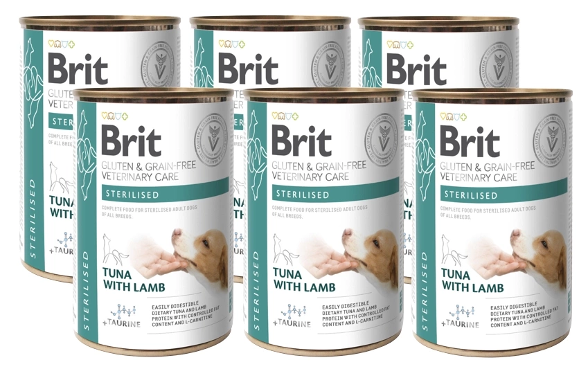 BRIT GF Veterinary Diets Dog Sterilised 6x400g nourriture humide pour chiens
