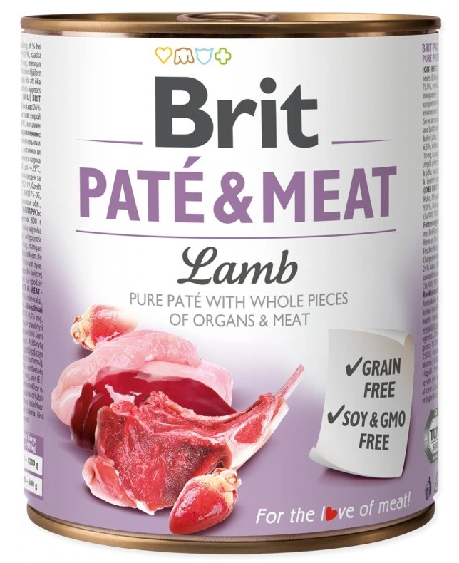 BRIT PATE & MEAT AGNEAU 800g