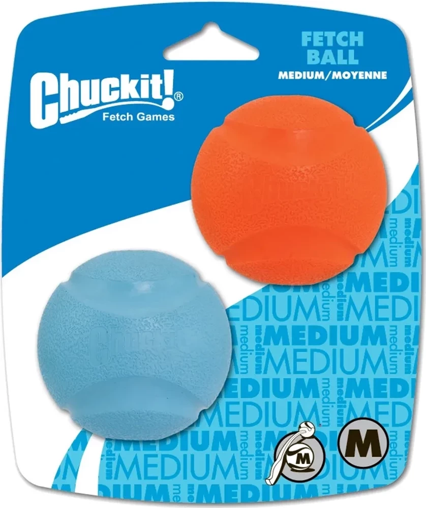 Balle à rapporter Chuckit pour chiens M 6 cm, lot de 2