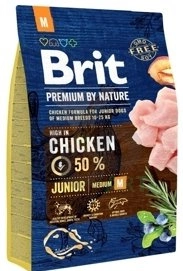 Brit Premium By Nature Junior M au poulet  3 kg x2