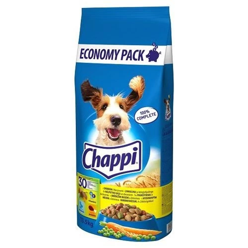 Chappi Croquettes pour chien avec volaille et légumes 13,5kg