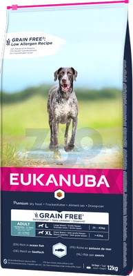 EUKANUBA Adult Large Grain Free 12kg + Surprise Gratuit pour votre chien