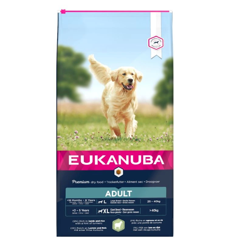 Eukanuba Adult Large Breed Agneau & Riz 12kg+ Surprise gratuite pour votre chien