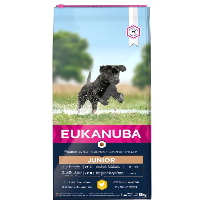 Eukanuba Puppy&Junior Large Breed 15kg+Surprise gratuite pour votre chien