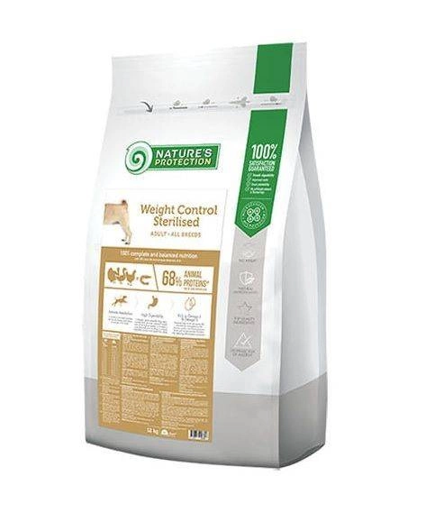 Natures Protection Poids contrôlé Volaille et Krill stérilisés 12kg