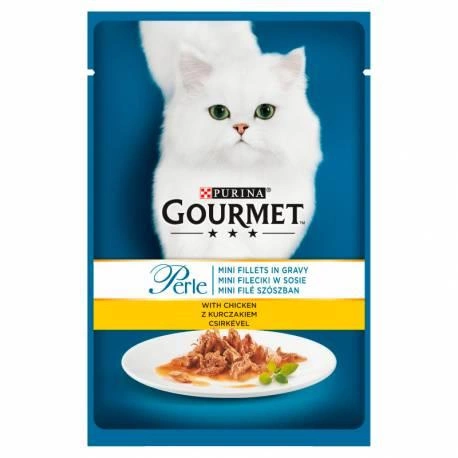 Purina Gourmet Perle nourriture pour chats mini filets en sauce au poulet 85 g