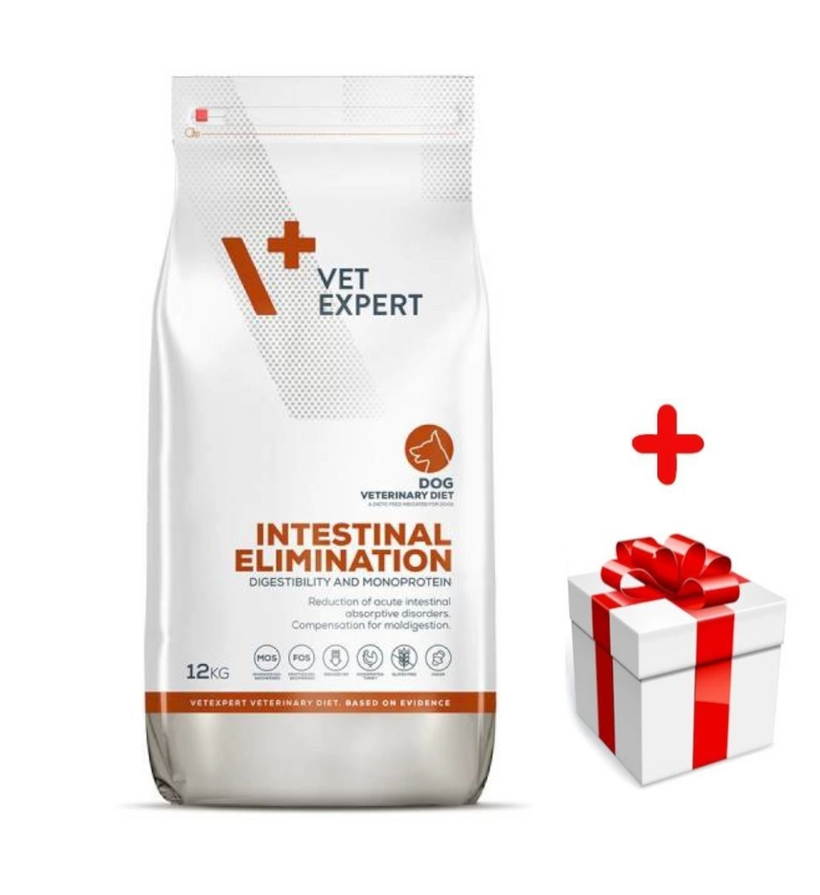 VETEXPERT Veterinary Diet Dog Intestinal Elimination 12kg + Surprise pour votre chien GRATUITES !