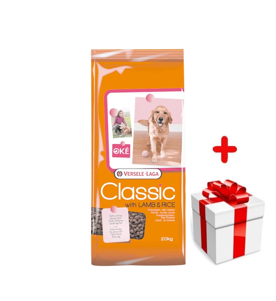 Versele Laga Classic Agneau et Riz 20kg+Surprise