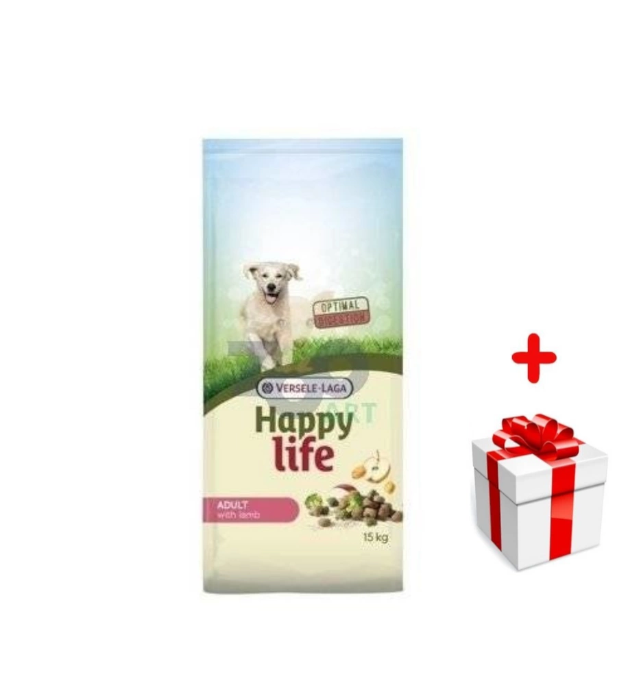 Versele-Laga Happy Life Adulte avec Agneau 15kg+ Surprise pour votre chien GRATUITES !