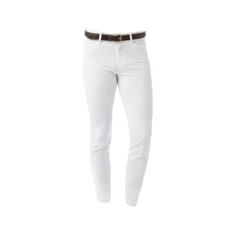 Equithème - Pantalon d'équitation homme Georg blanc