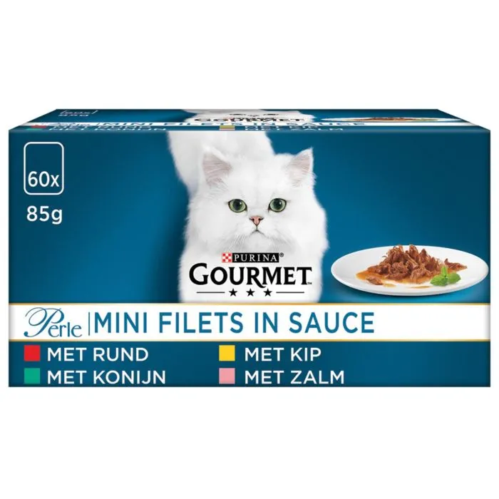 Gourmet Perle Chat Les Filettines en Sauce 60x85g