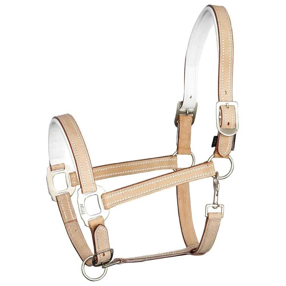 Licol pour cheval en cuir Cremello