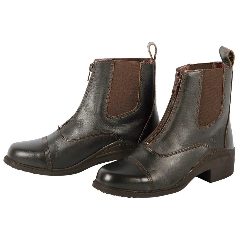 Boots Jodhpur en cuir zippé