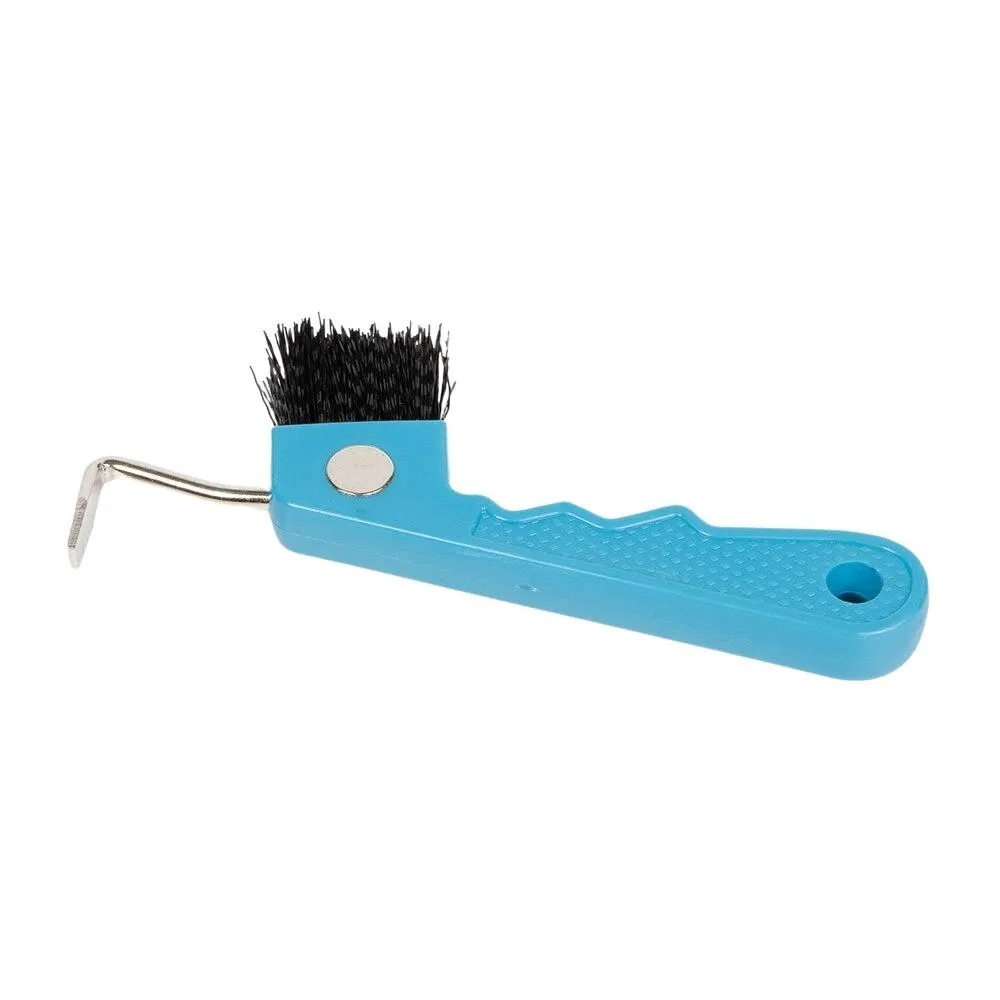 Cure-pied pour cheval avec brosse aimant