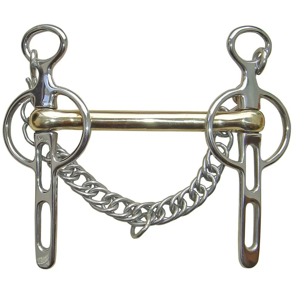 Mors Liverpool pour cheval avec 2 passages de rênes 14 mm