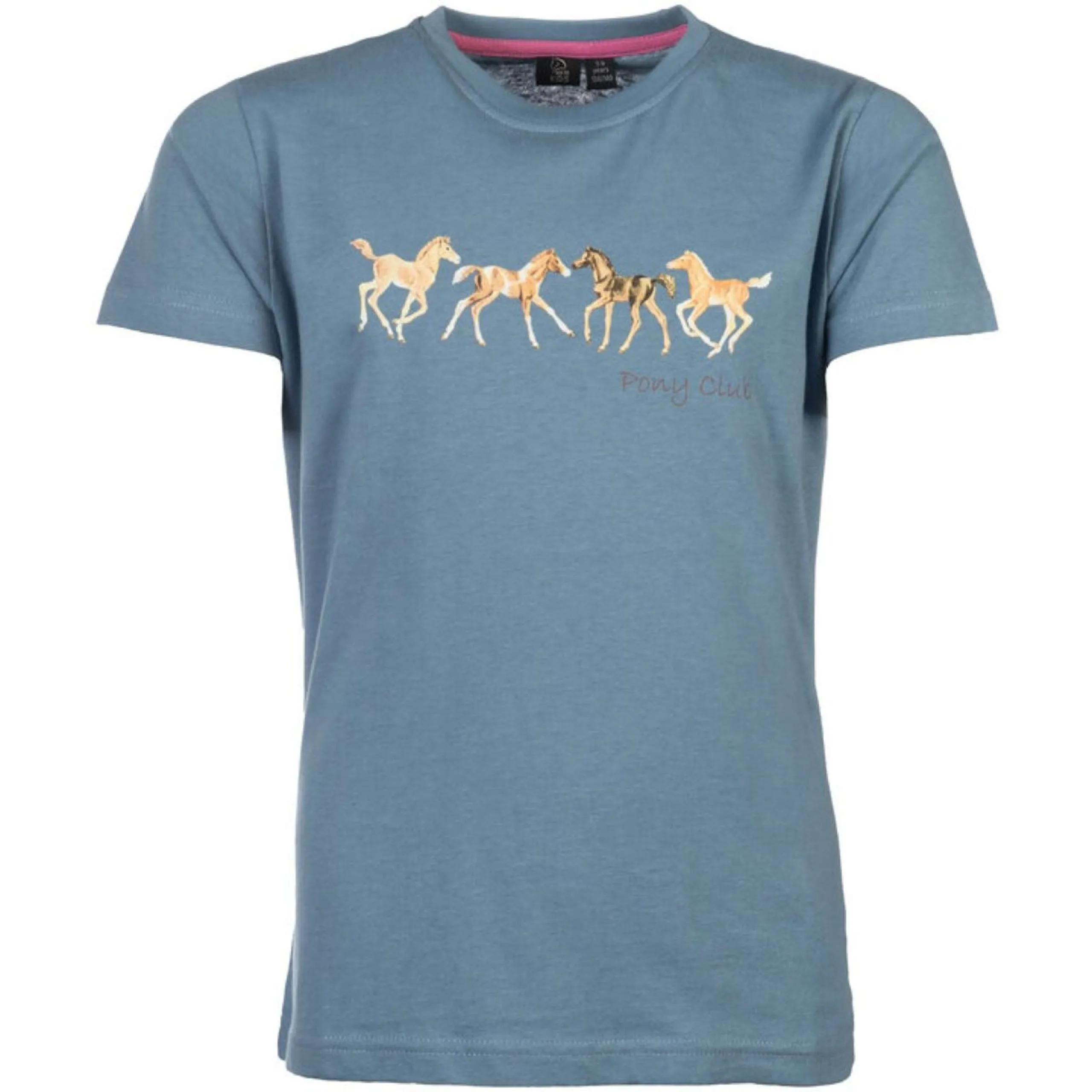 HKM T-Shirt Pony Club Bleu Fumeé