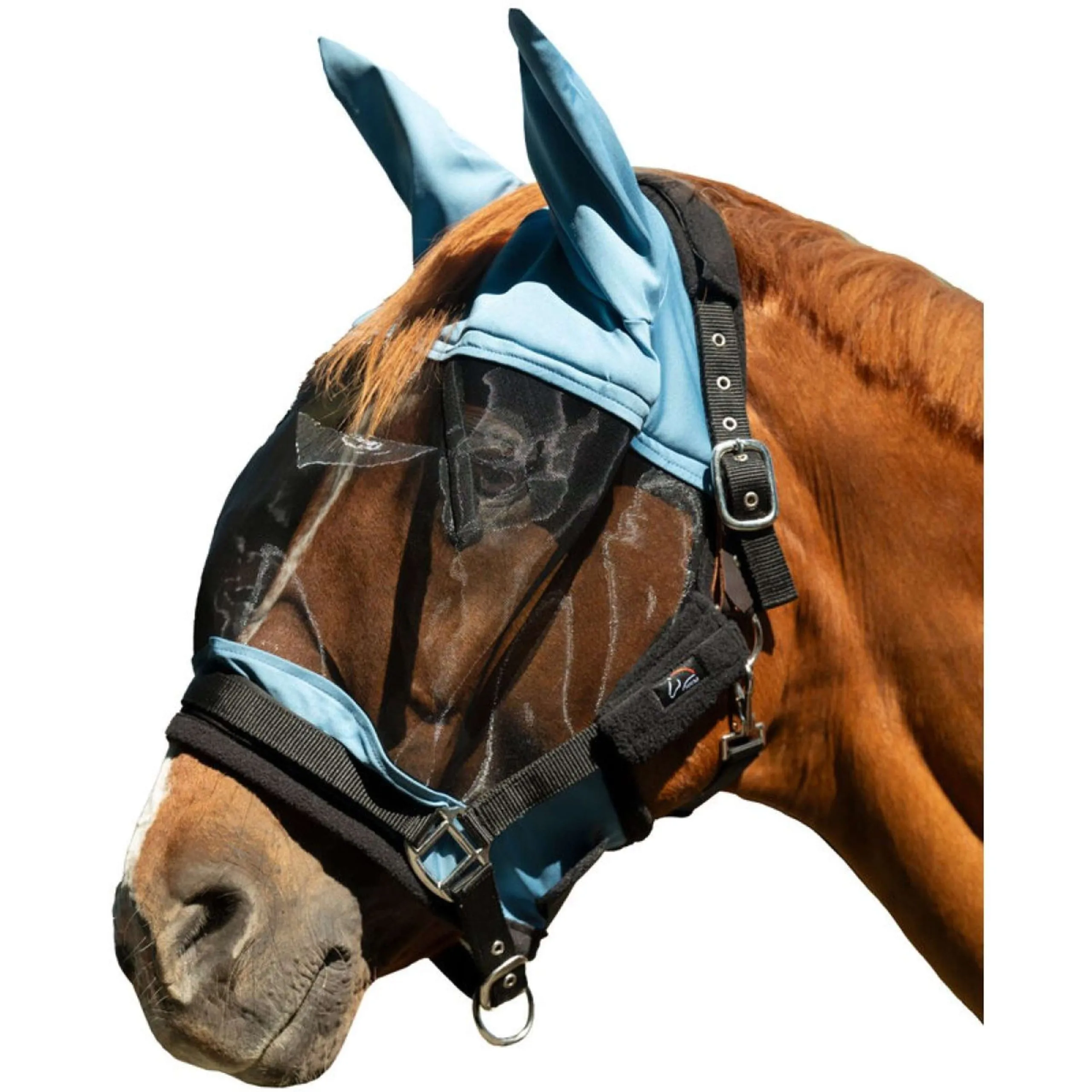 HKM Masque Anti-Mouches Premium Bleu Fumeé