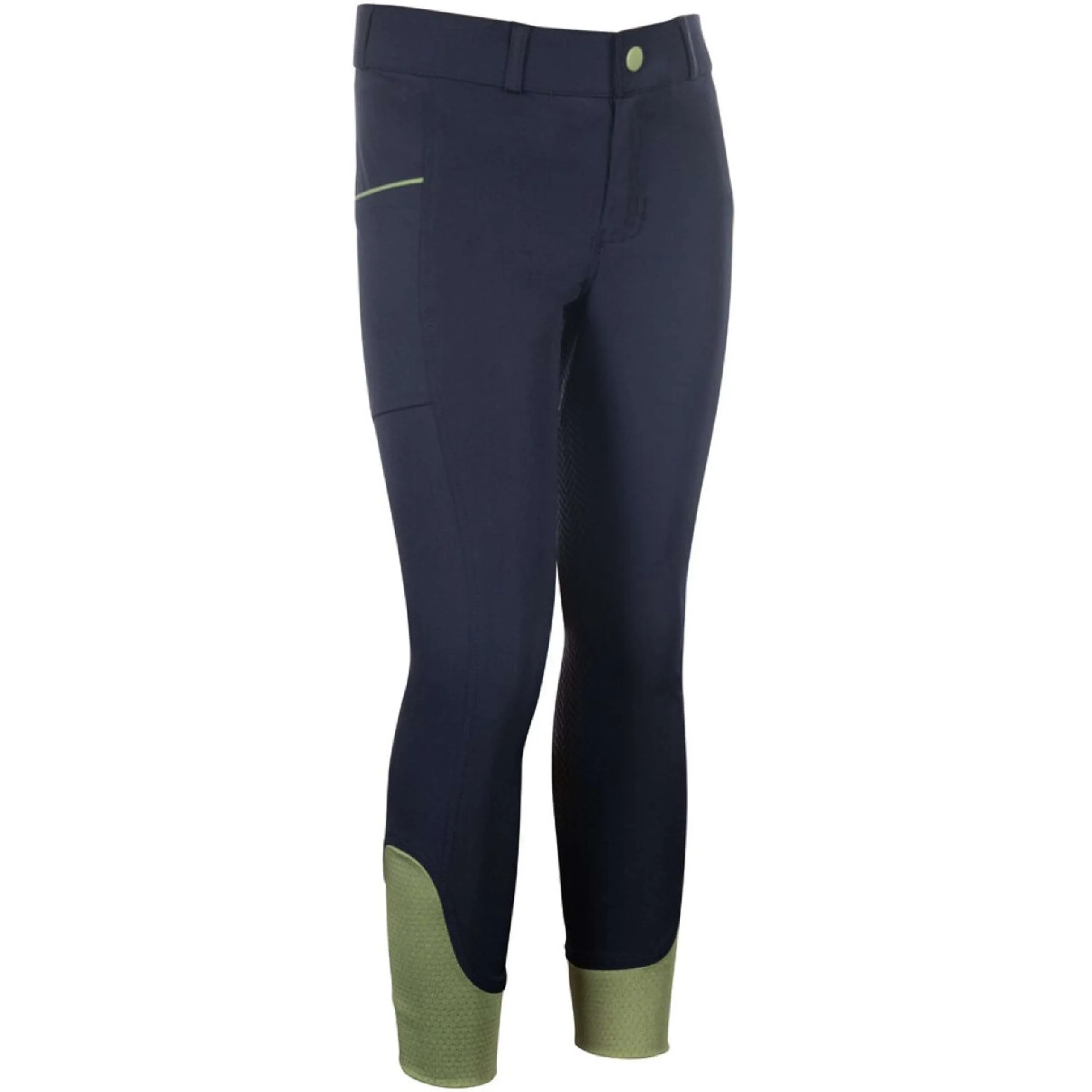 HKM Pantalon d'Équitation Claire Full Grip Bleu foncé