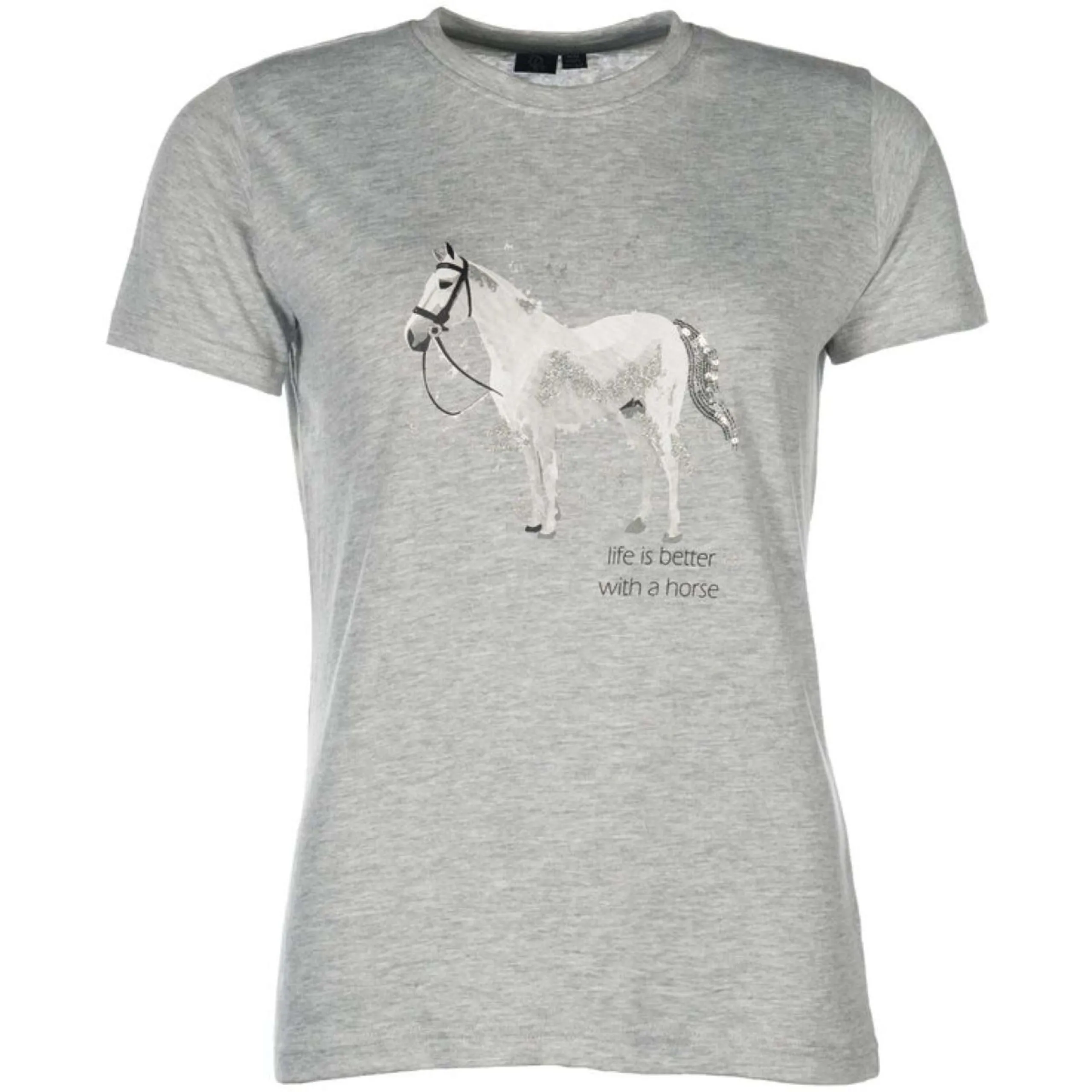 HKM T-Shirt Sparkle Gris Mélangé