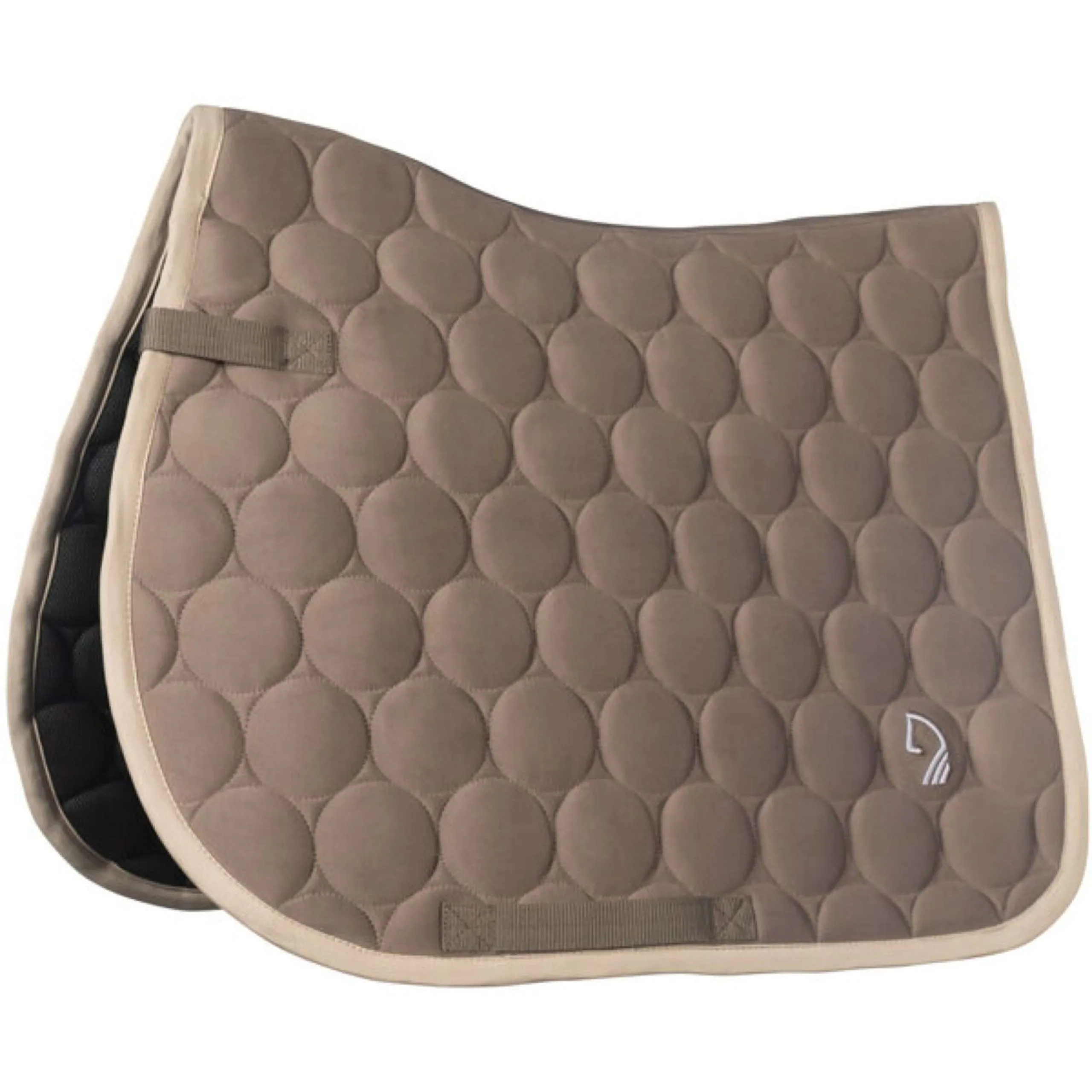HKM Tapis de Selle Amalfi Sportive Polyvalent Taupe