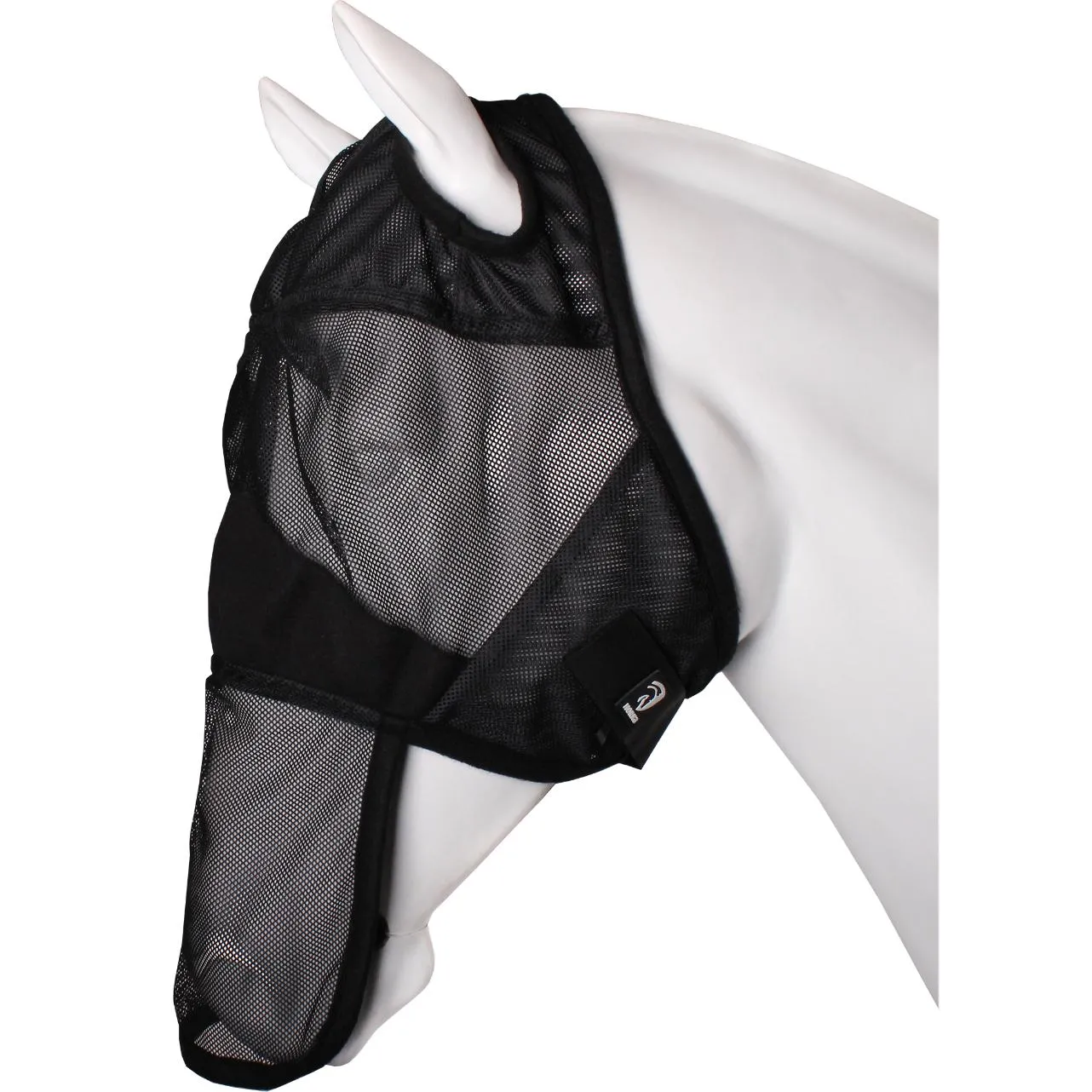 Masque anti-mouches pour cheval en maille doux