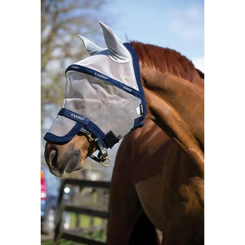 Masque anti-mouches pour cheval Rambo Plus