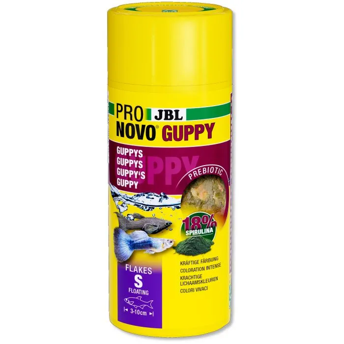 JBL ProNovo Guppy S Aliment de base en Flocons 250ml