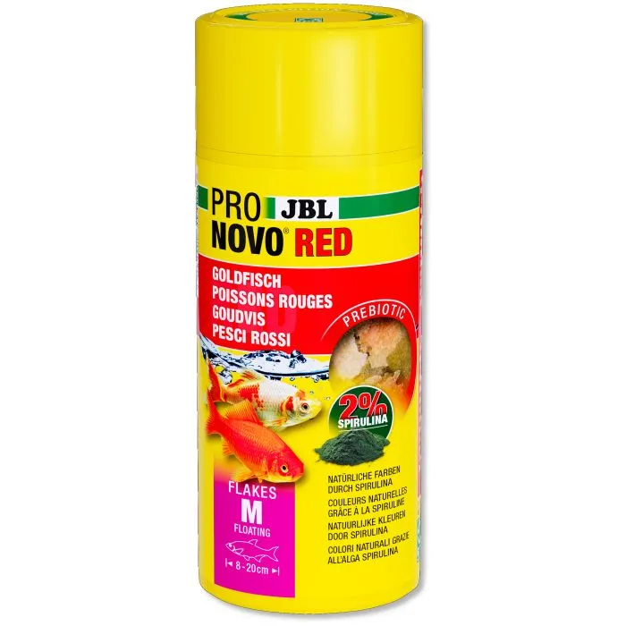 JBL ProNovo Red M Aliment en flocons pour Poissons Rouges 250ml