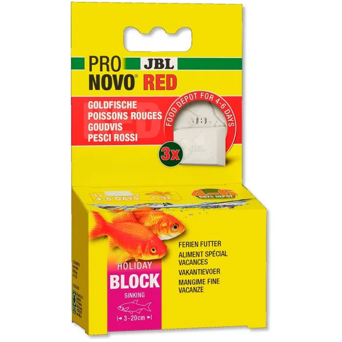 JBL ProNovo Red Holiday Aliment Vacances pour Poissons Rouges