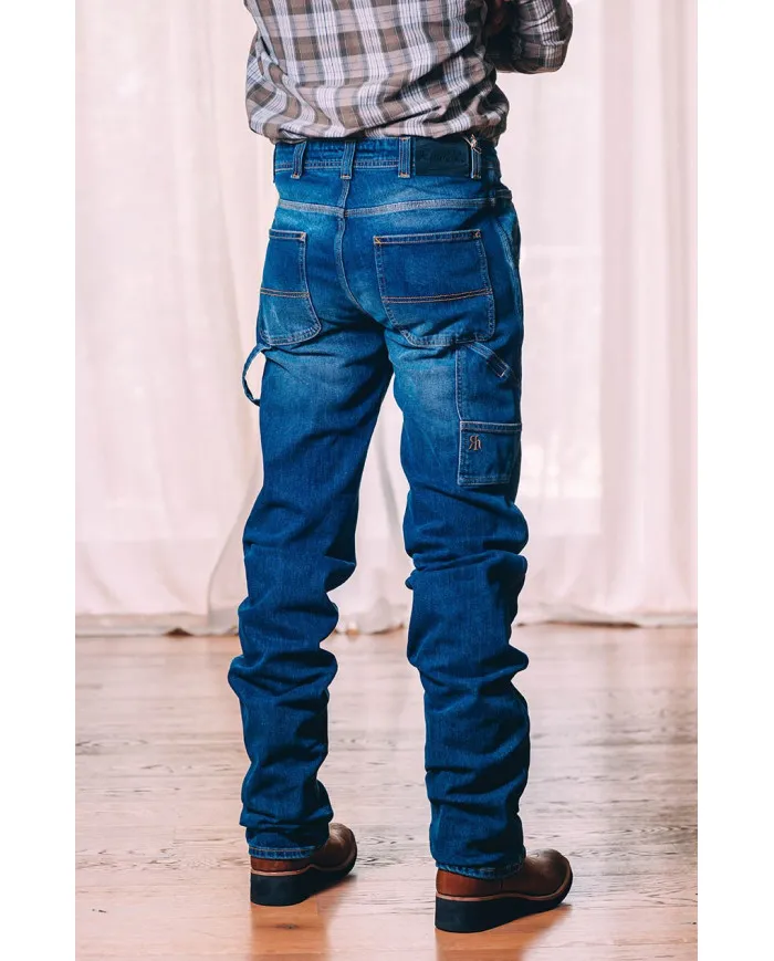 Jeans en cuir brut Mod.bull Unisexe