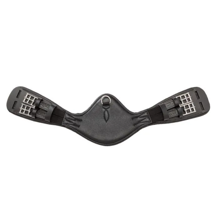 Sangle courte en cuir pour cheval avec élastique Casper