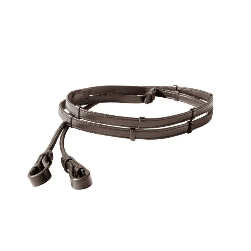 Rênes cousues rondes en cuir souple Florina