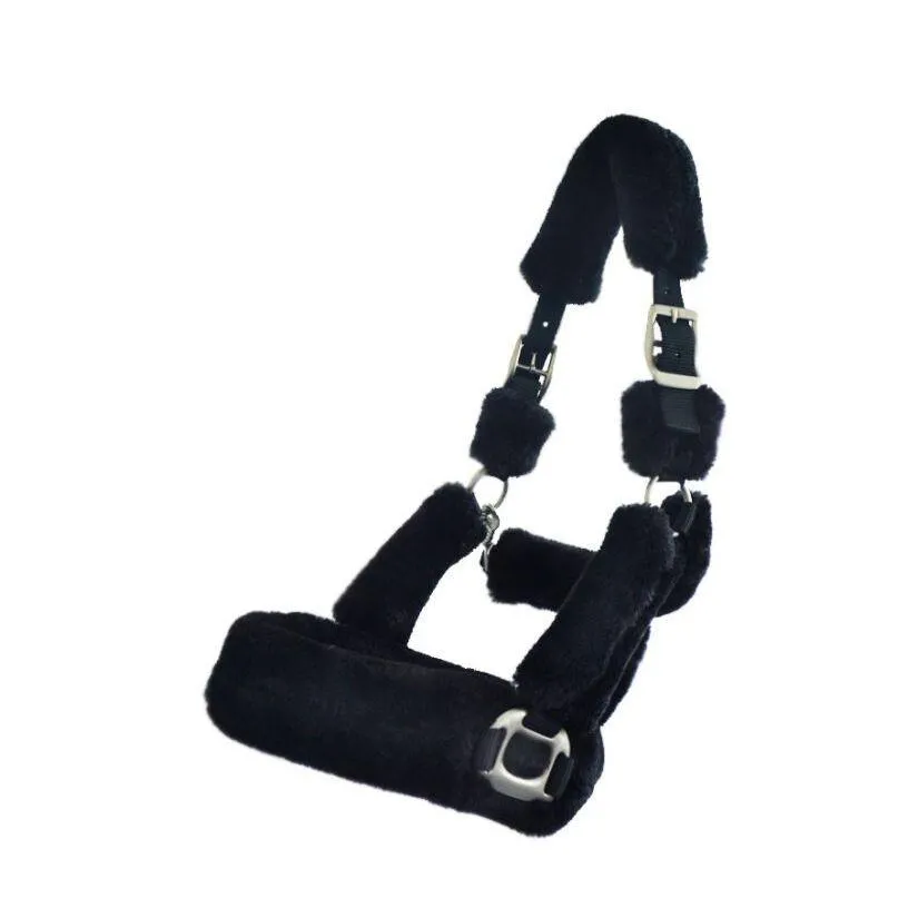 Licol de voyage pour cheval avec polaire teddy