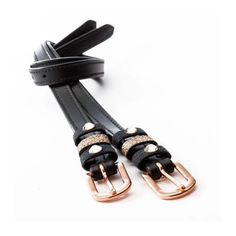 Lanières d'éperons pour cheval pour cheval liège Rose